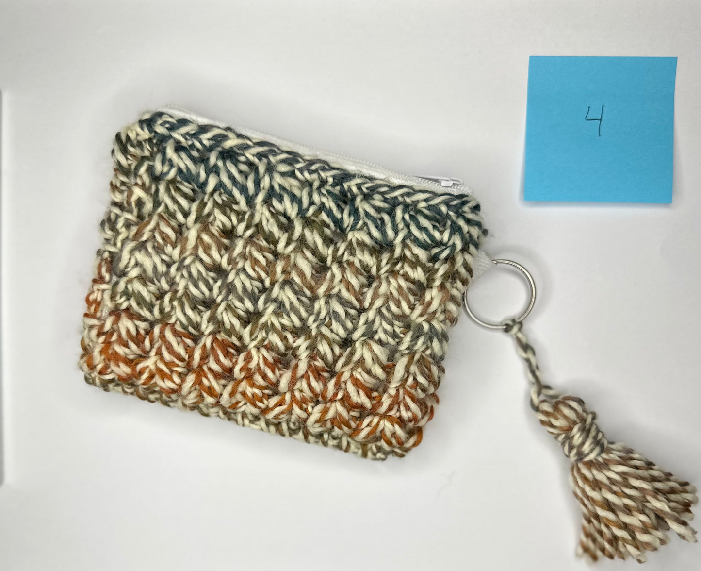 Cotton/Acrylic + Canvas Crochet Wallet