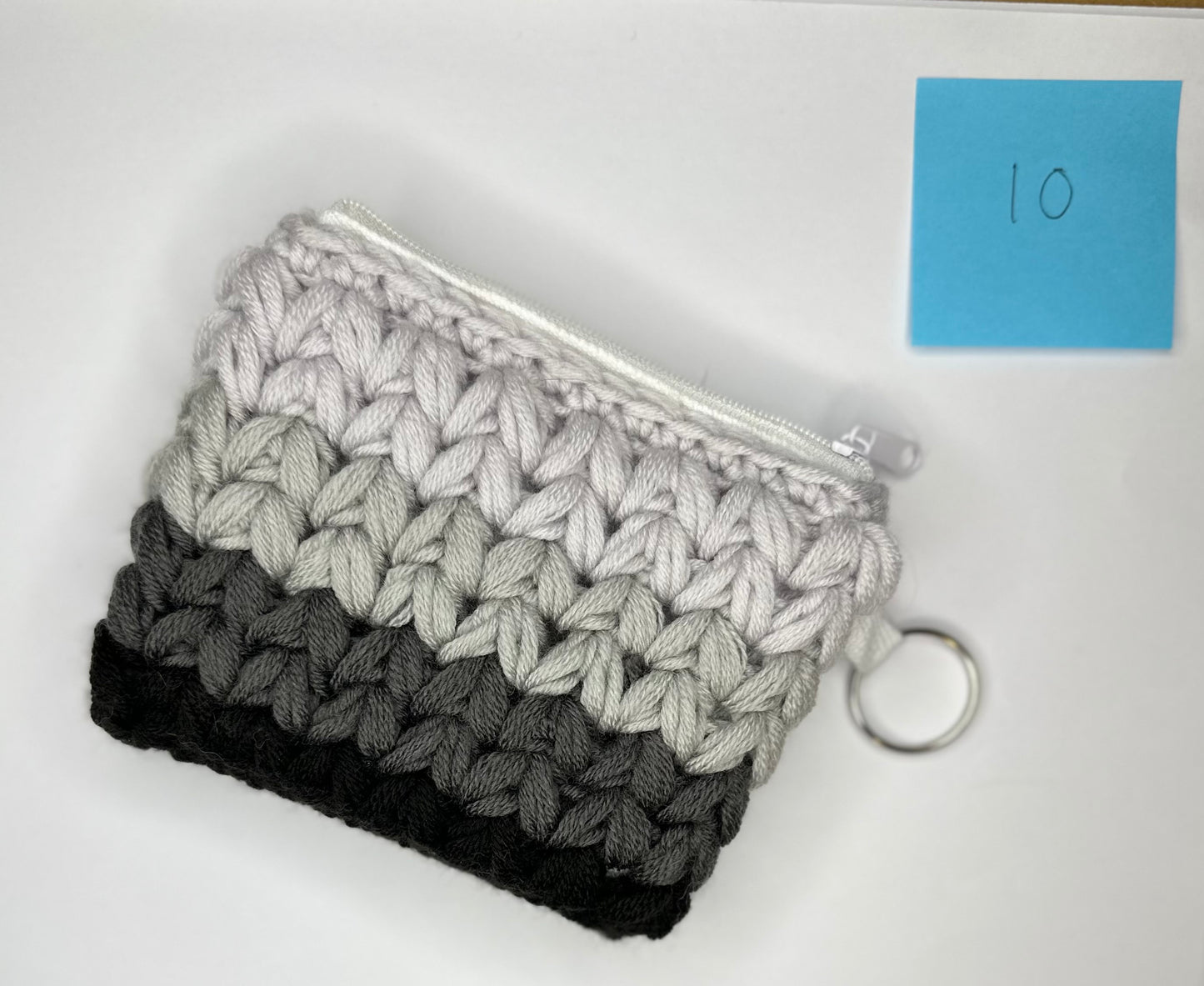 Cotton/Acrylic + Canvas Crochet Wallet