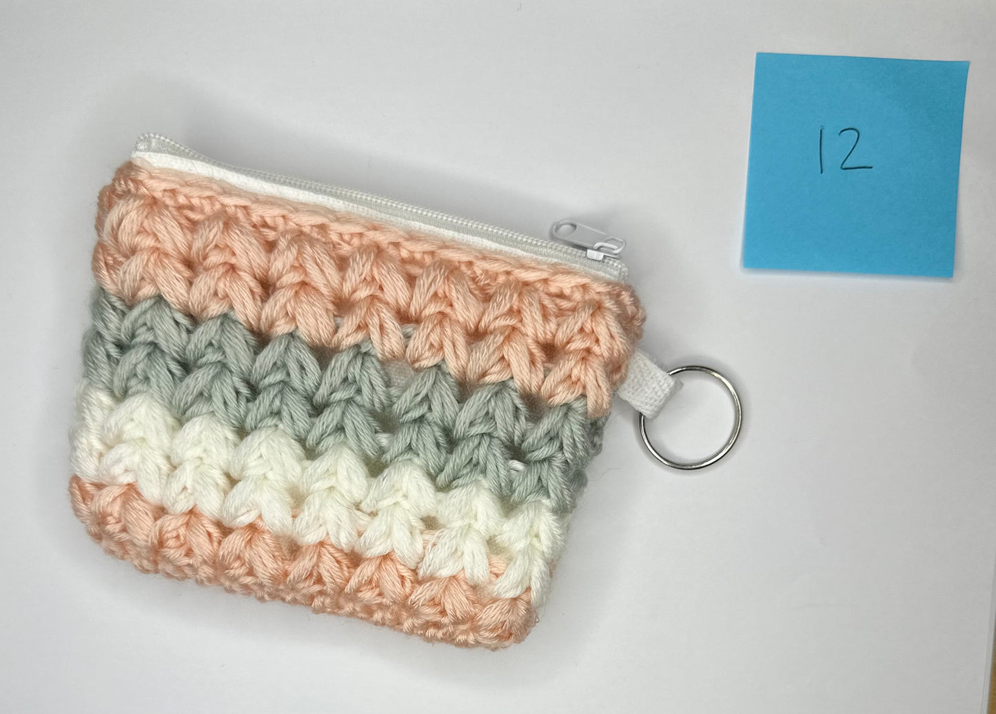 Cotton/Acrylic + Canvas Crochet Wallet