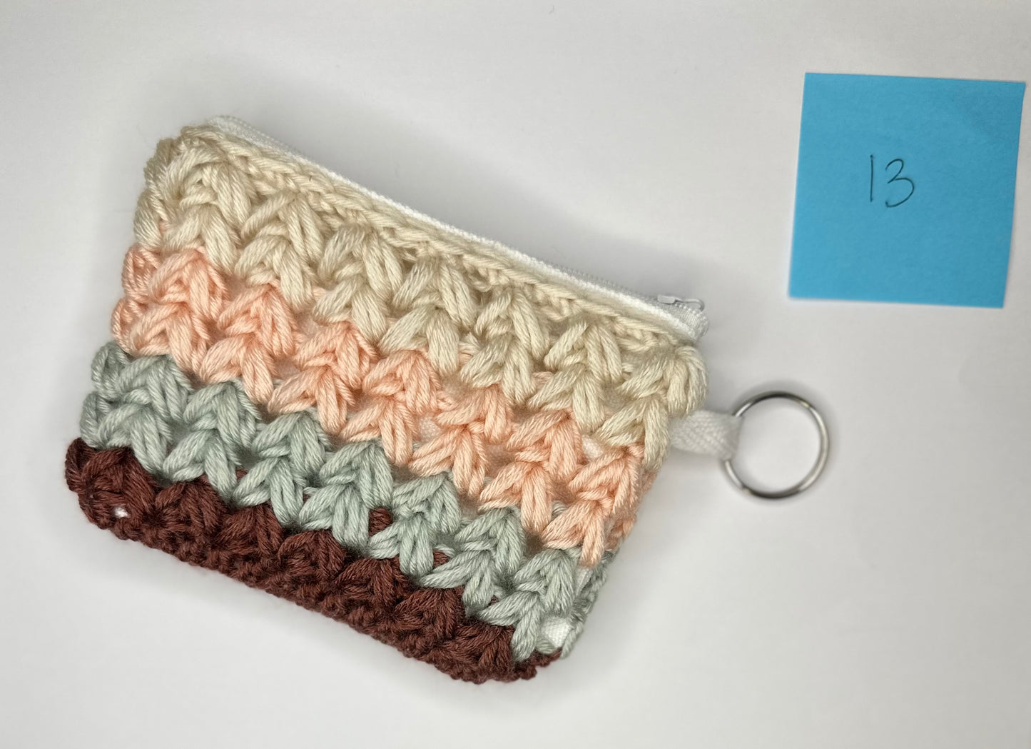 Cotton/Acrylic + Canvas Crochet Wallet