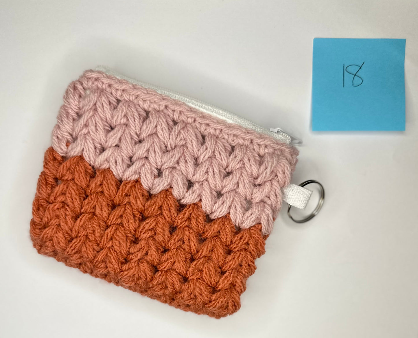 Cotton/Acrylic + Canvas Crochet Wallet