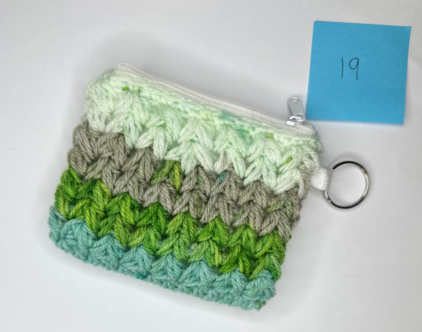 Cotton/Acrylic + Canvas Crochet Wallet