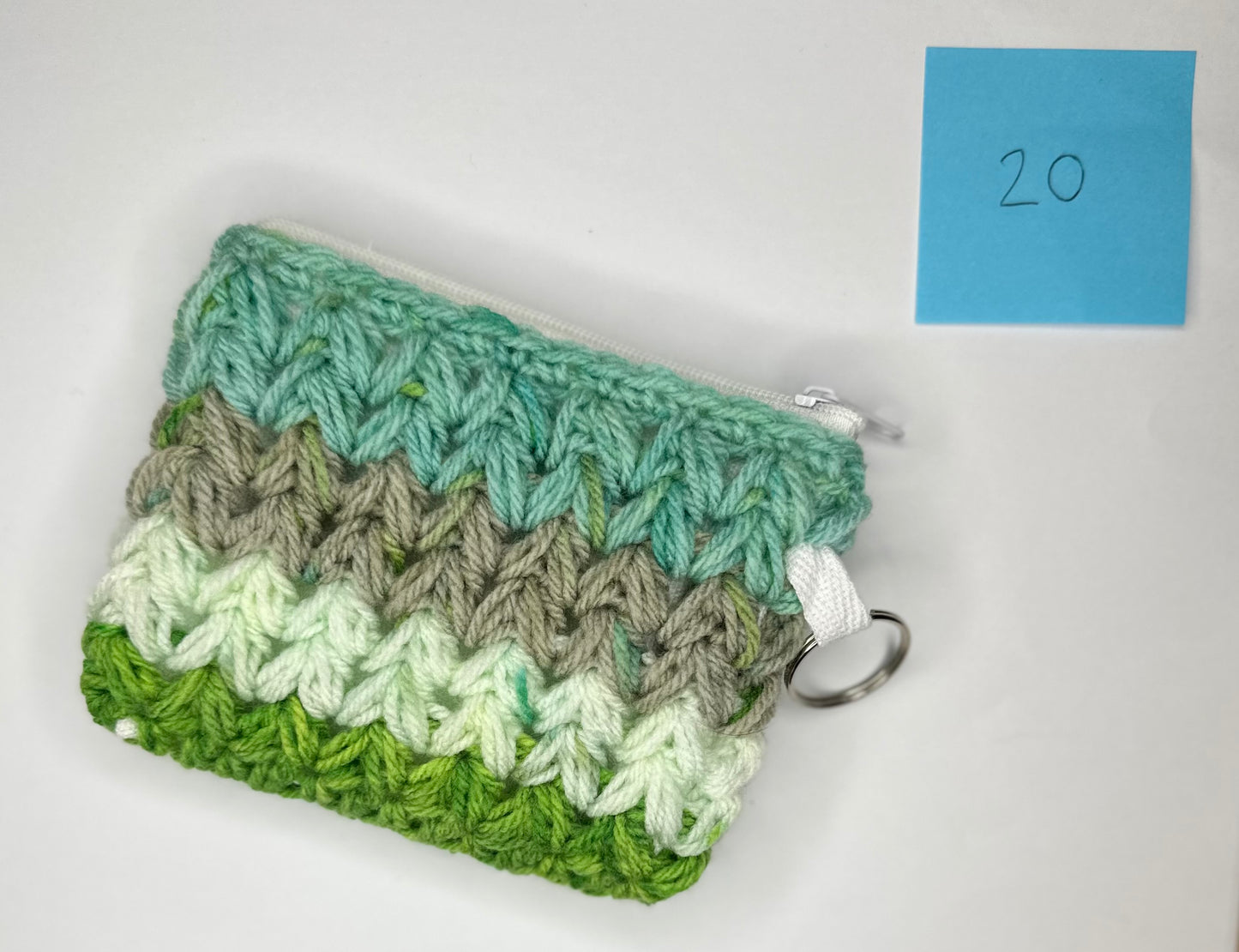 Cotton/Acrylic + Canvas Crochet Wallet