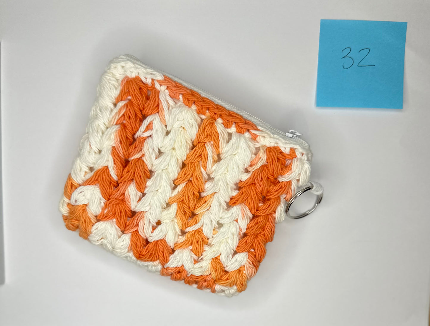 Cotton/Acrylic + Canvas Crochet Wallet